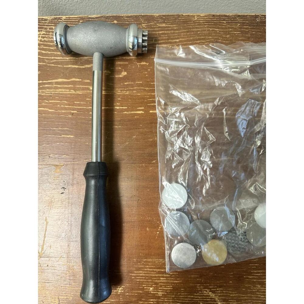 interchangeable Texture Hammer Metal Elements with 12 Faces Texture Metal Design